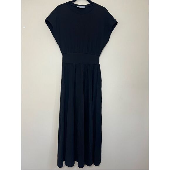 Modern Citizen Prima Jersey Midi Dress in Black - Picture 5 of 9